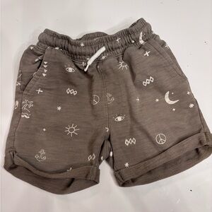 Cotton On Brown Casual Shorts with Playful Print